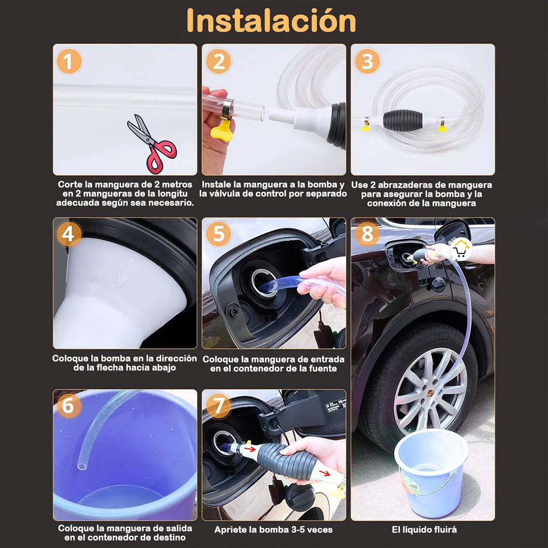 Bomba Sifón de Succión - PROMO 3X1
