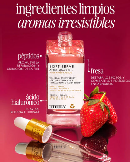 🌸 Soft Serve Truly – Aceite Íntimo para Aclarar, Suavizar e Hidratar tu Piel