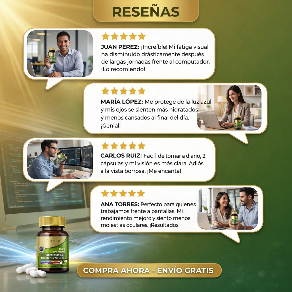 PROMO 2X1 😱 ZOOONE SUPLEMENTO OCULAR – PROTECCIÓN CONTRA PANTALLAS Y LUZ UV