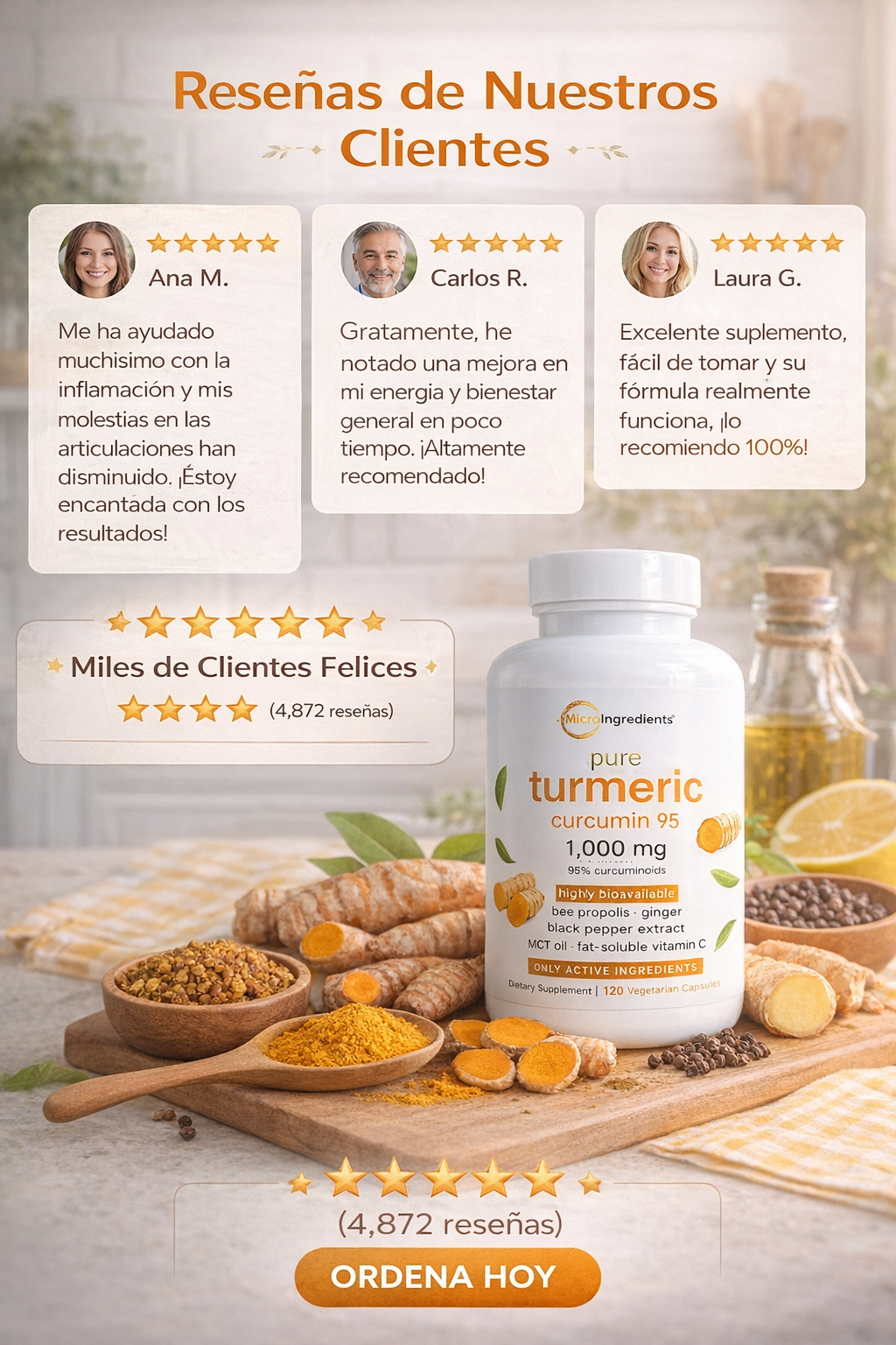 😍PROMO 2x1 Turmeric Curcumin 95% de MicroIngredients