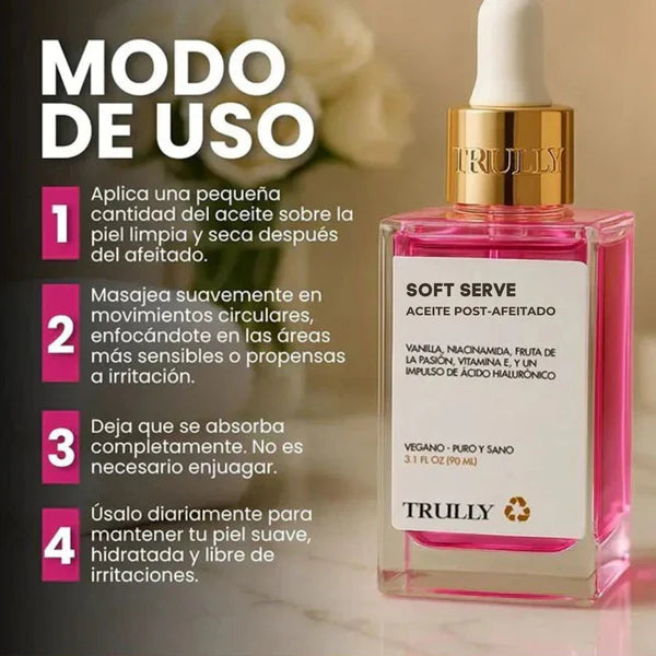 🌸 Soft Serve Truly – Aceite Íntimo para Aclarar, Suavizar e Hidratar tu Piel