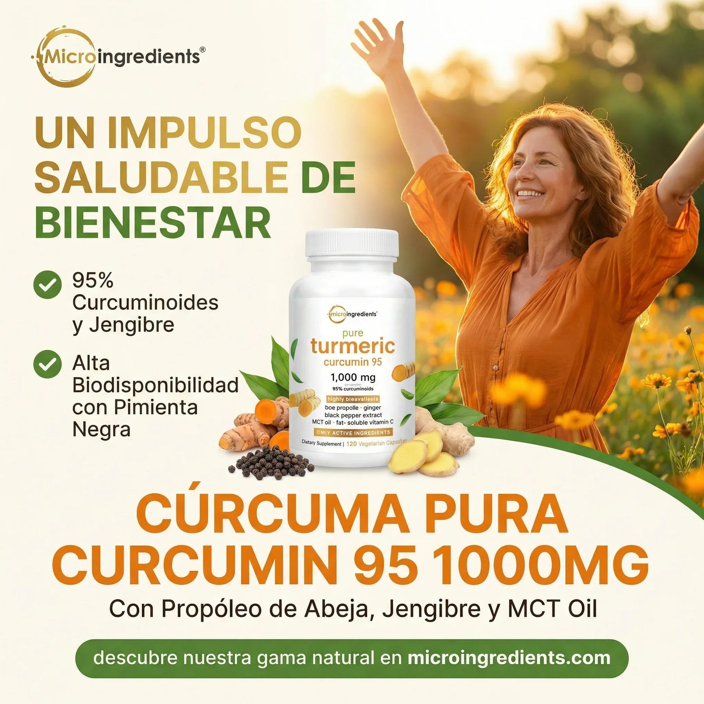 😍PROMO 2x1 Turmeric Curcumin 95% de MicroIngredients